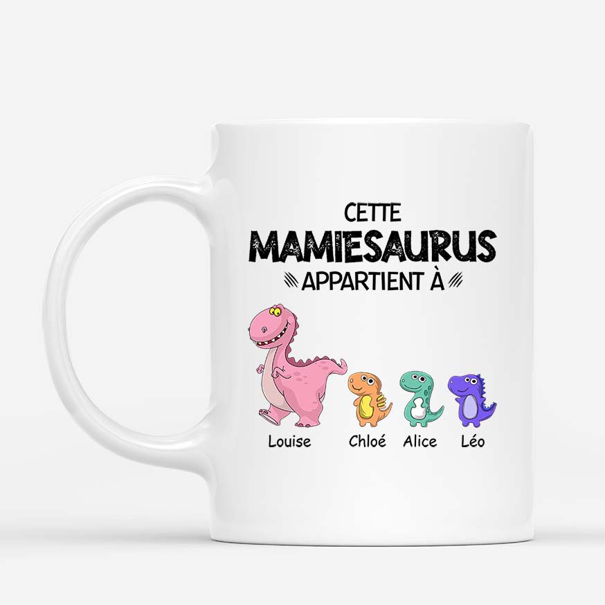 Mamiesaurus Mamansaurus - Cadeau Personnalisé | Mug pour Maman Mamie