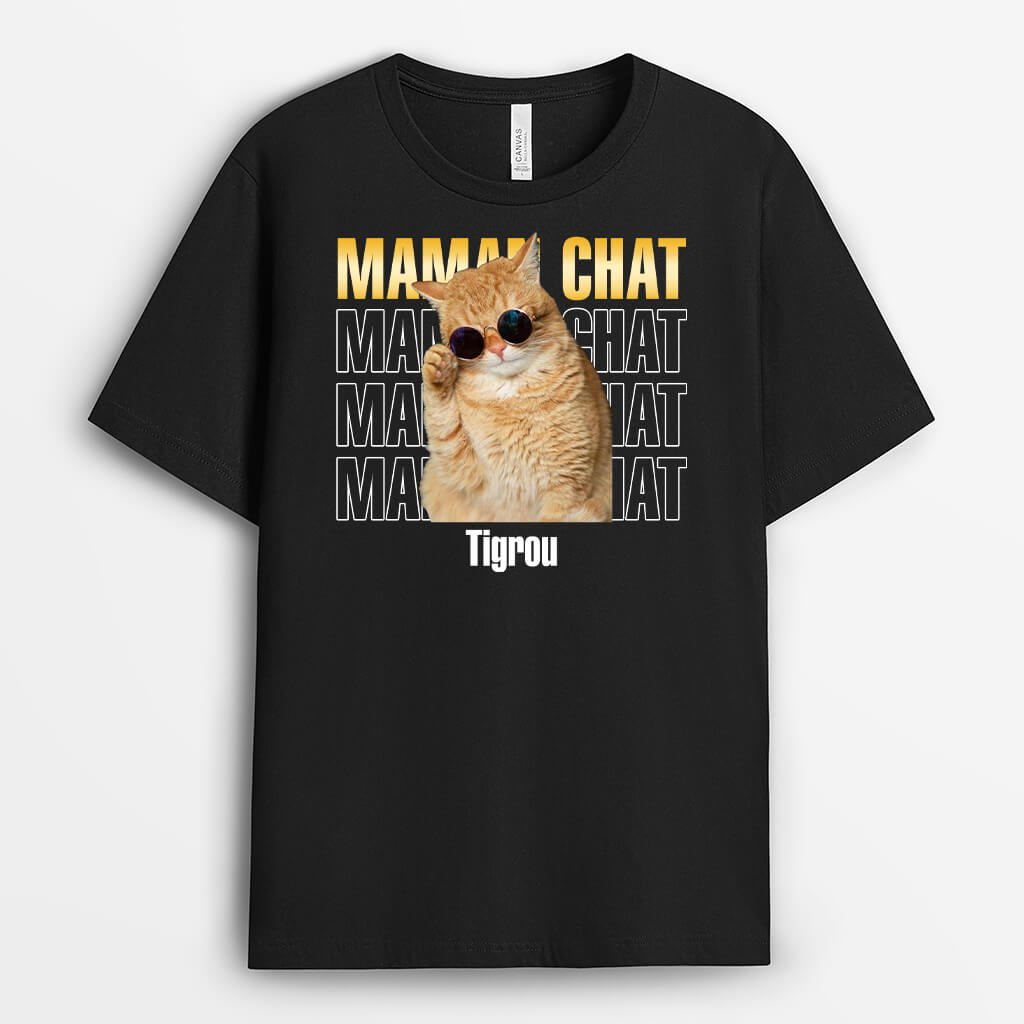 Papa Chat Et Maman Chat - Cadeau Personnalisé | T-shirt Pour Amoureux des Animaux