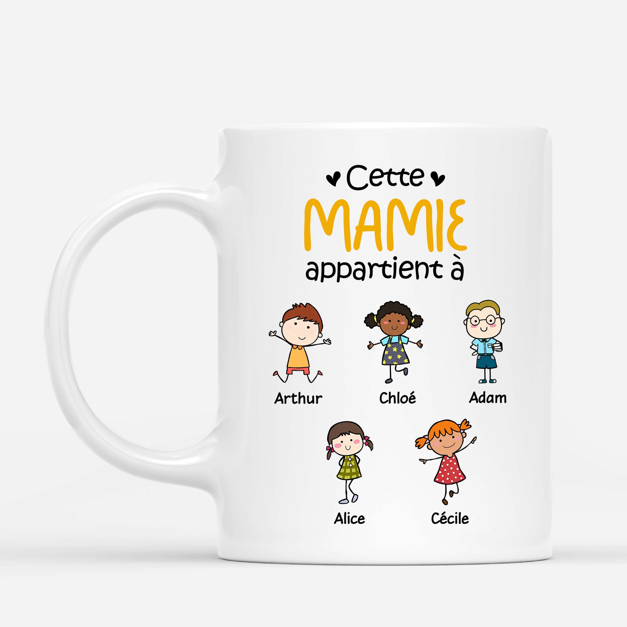 Cette Mamie Appartient À - Cadeau Personnalisé | Mug pour Mamie Maman