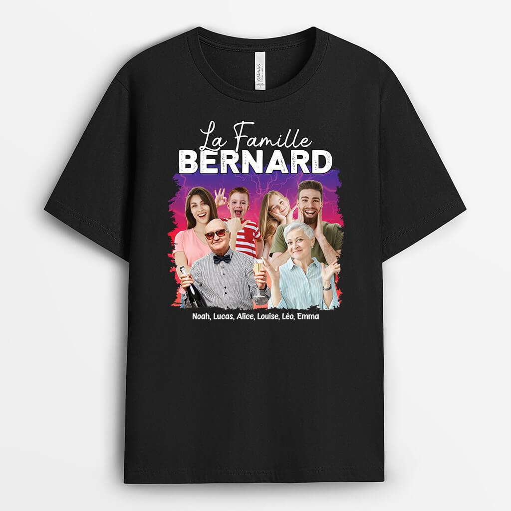 La Famille Dubois - Cadeau Personnalisé | T-shirt Pour Famille