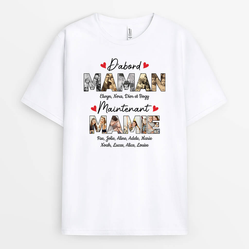 Avant Maman Maintenant Mamie - Cadeau Personnalisé | T-shirt pour Femme