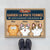 Veuillez Garder La Porte Fermée Version Chat - Cadeau Personnalisé | Paillasson pour Amoureux des Animaux