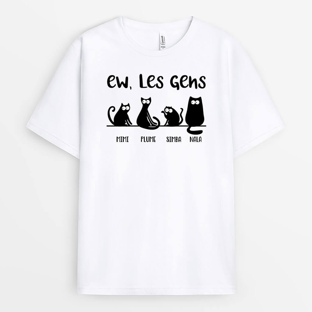 Chat Beurk Human - Cadeau Personnalisé | T-shirt pour les amoureux des animaux