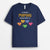 Cette Mamie / Maman Appartient À (Coeur Aquarelle) - Cadeau Personnalisé | T-shirt pour Femme