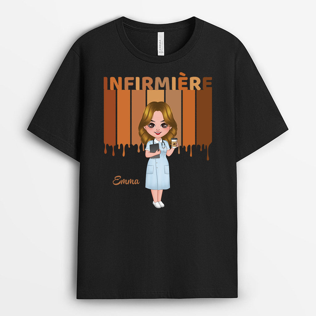 Infirmière - Cadeau Personnalisé | T-shirt pour Femme/Homme