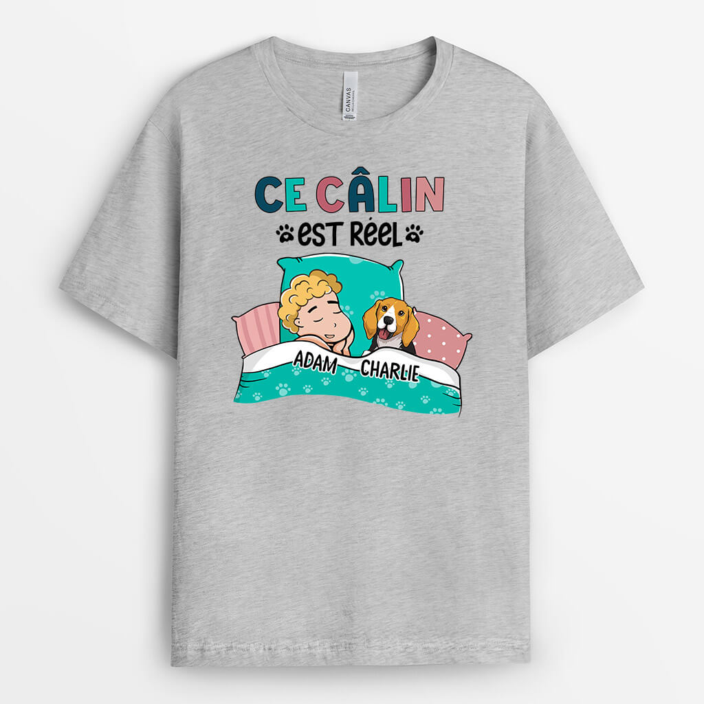 Ce Câlin Est Réel - Cadeau Personnalisé | T-shirt pour Femme