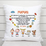 0001P010AFR2 present Personnalise Coussin enfants maman mamie animaux