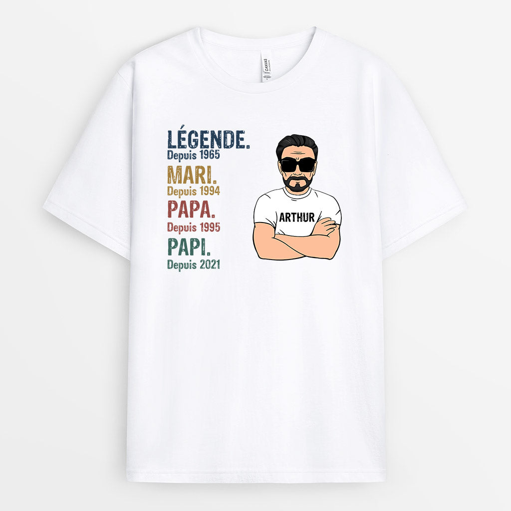 0004A040BFR2 cadeau Personalisable T shirt homme papa papi texte_b44fae29 7273 44bf 93e4 55eff568edef