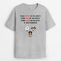 0005A010CFR1 cadeau Personalisable T shirt chiens personne