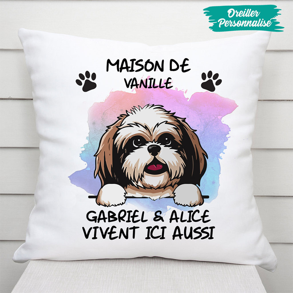 0006P040CFR2 present personnalisable Coussin chien personne