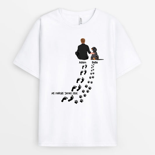 0008A040CFR1 cadeau Personalisable T shirt chien homme