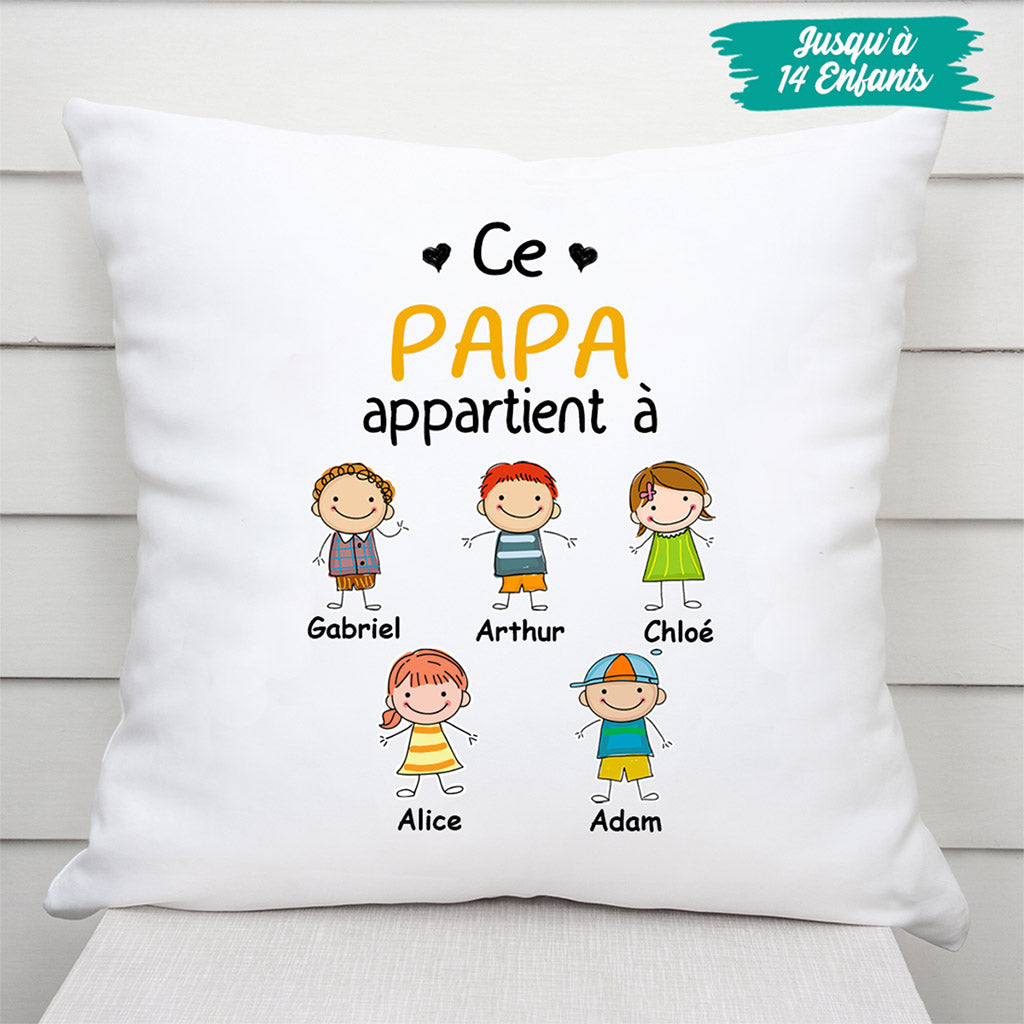 0014P040BFR3 present Personnalise coussin enfants papa papi