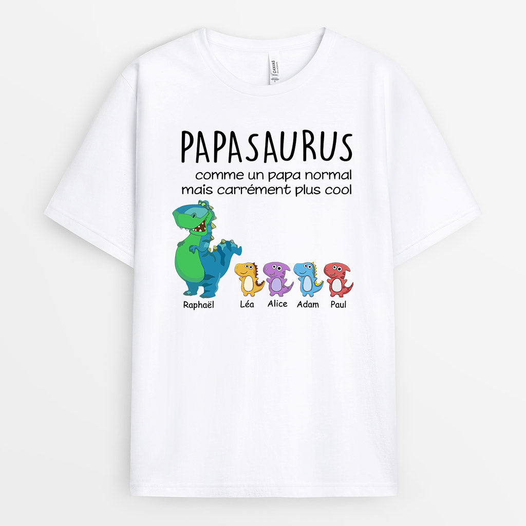 0030A010BFR2 present Personalisable T shirt dinosaures papa papi