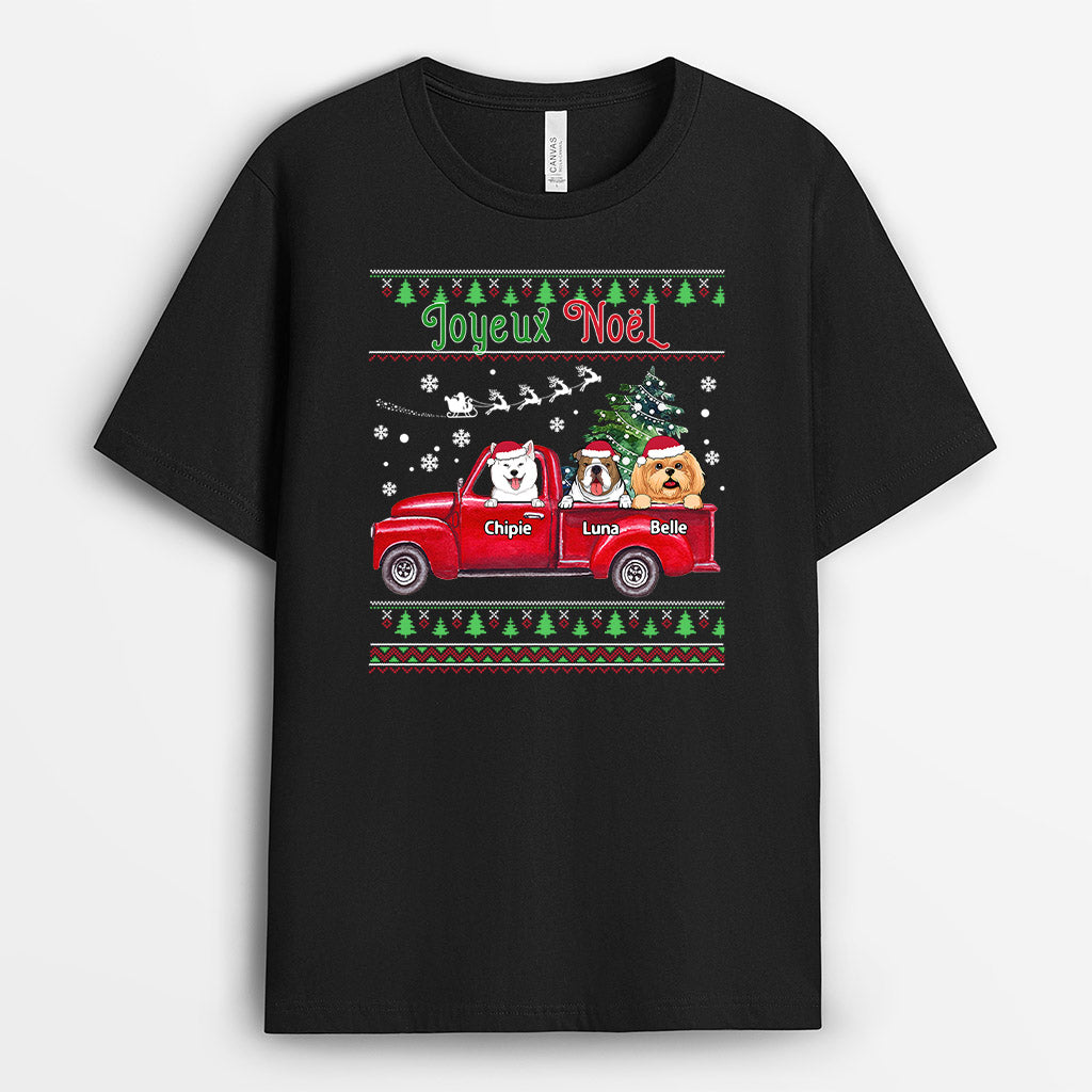0034A010CFR2 present Personalisable T shirt chiens personne