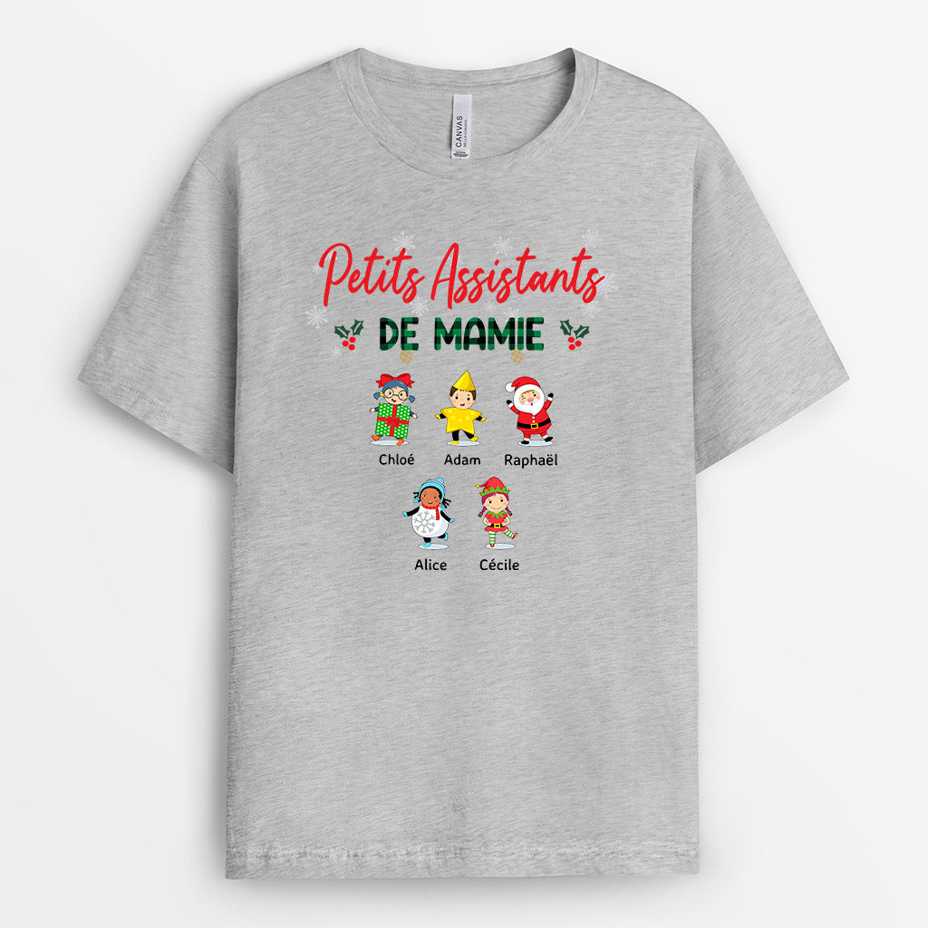 0039A030AFR2 present Personalisable T shirt enfants mamie