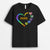 Le cœur de Mamie, Maman - Cadeau Personnalisé | T-shirt pour Maman/Mamie