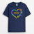 Le cœur de Mamie, Maman - Cadeau Personnalisé | T-shirt pour Maman/Mamie