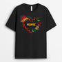 0048A030AFR1 present Personalisable T shirt coeur maman mamie mains