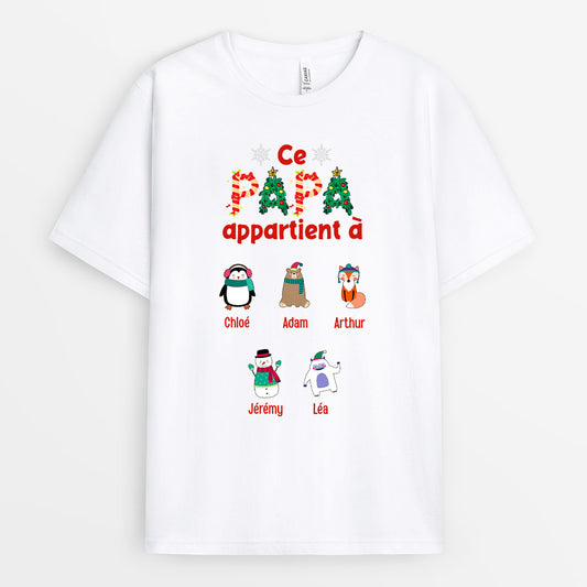 0050A010BFR2 cadeau personnalisable T shirt animaux papi