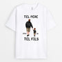 0061A040BFR2 cadeau Personalisable T shirt personne pere fille