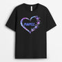 0064A010AFR1 present personnalisable T shirt coeur mamie maman mains