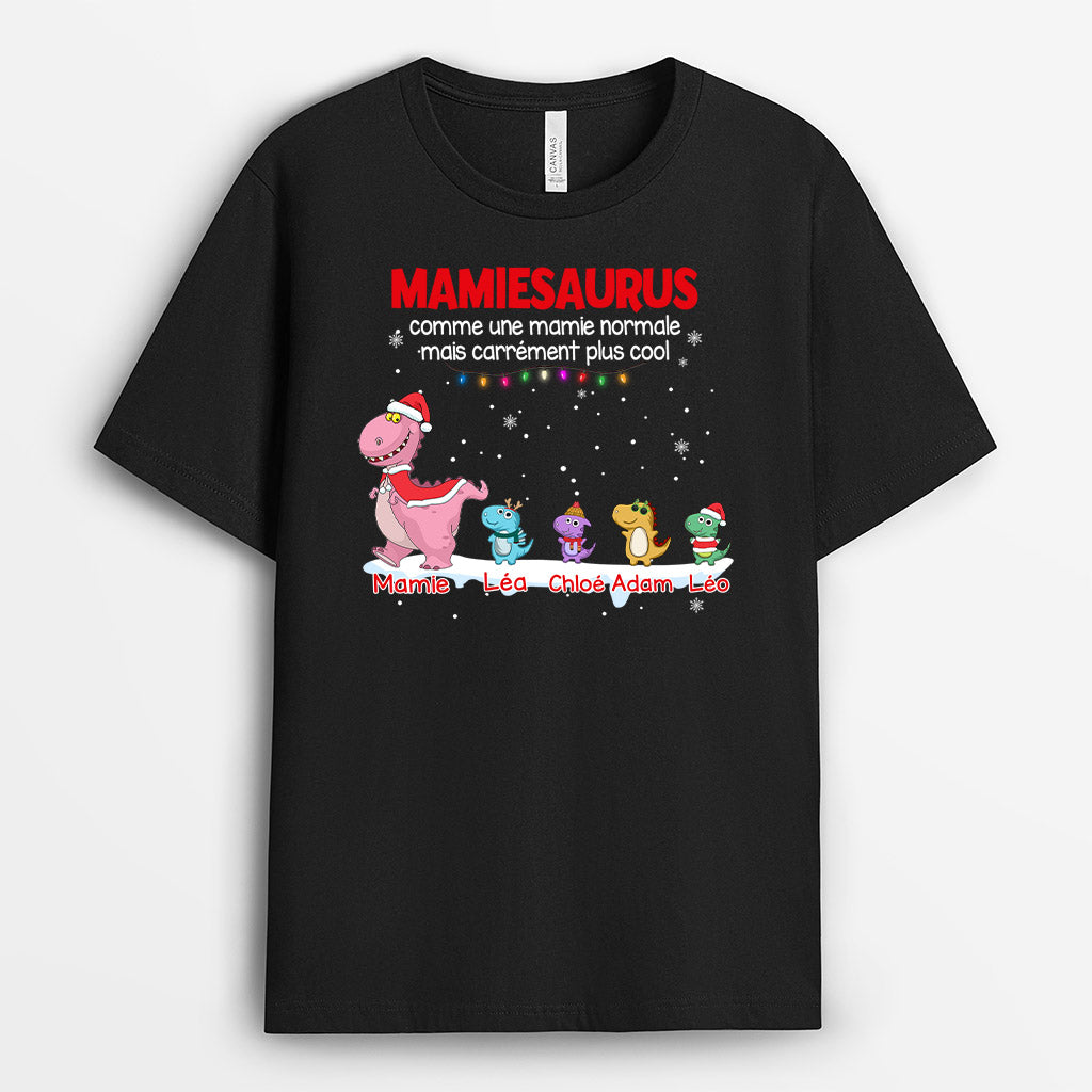 Mamiesaurus, Mamansaurus - Cadeau Personnalisé | T-shirt pour Maman/Mamie