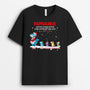 0068A010BFR1 present personnalisable T shirt dinosaures papa papi Noel