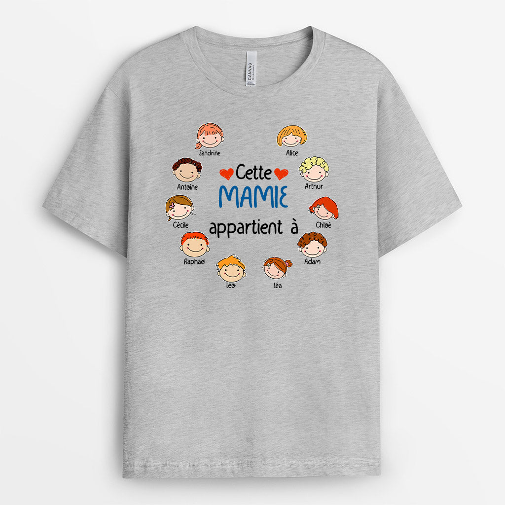 0080A040AFR1 present Personalisable T shirt enfants maman