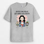 0082A040DFR2 cadeau Personnalise T shirt chats fille