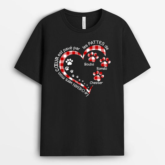 0083A040CFR2 cadeau Personnalise T shirt coeur