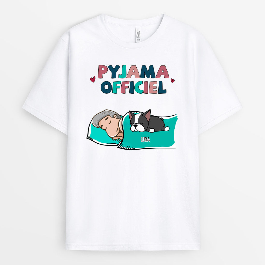 0092A010CFR2 present Personnalise T shirt chiens personne