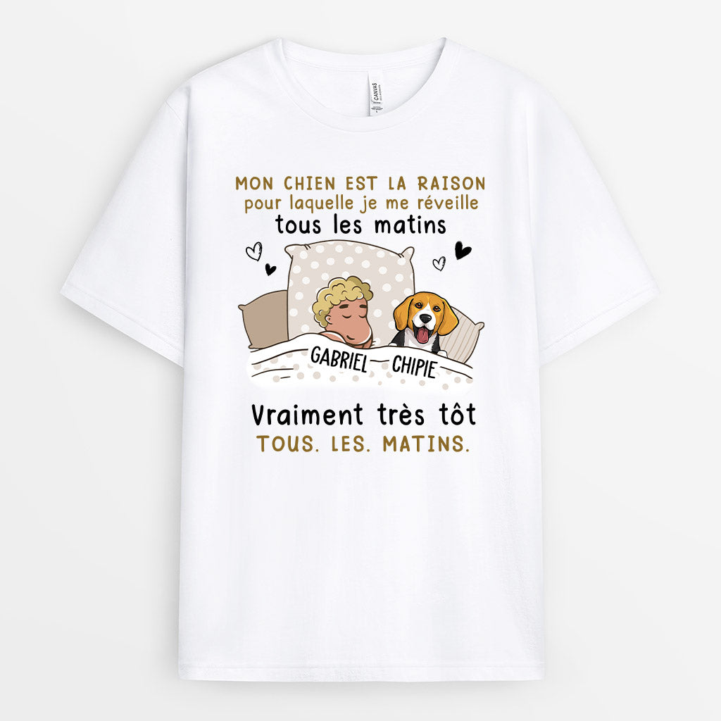 Cadeau Personnalisé | T-shirt pour Amoureux des chiens