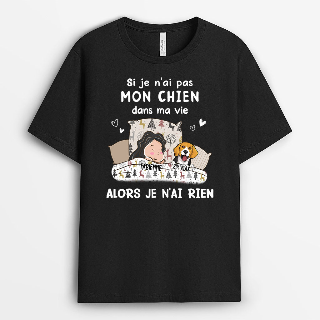0104A010CFR2 present Personalisable T shirt chiens personnes