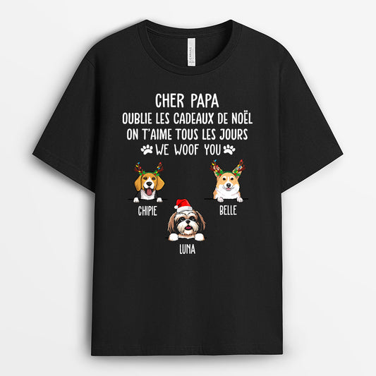 0105A040CFR1 present Personalisable T shirt chiens personnes