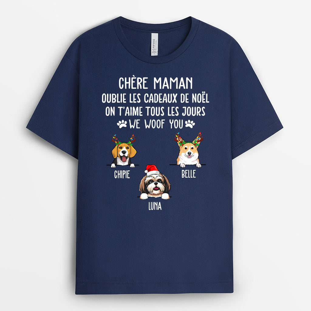 0105A040CFR2 present Personnalise T shirt chiens personnes