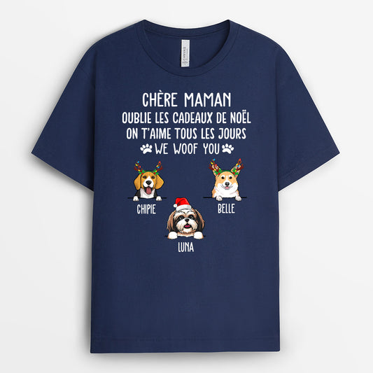 0105A040CFR2 present Personnalise T shirt chiens personnes