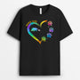 0133AFR2 present Personnalise T shirt ours mamie maman coeur