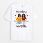 0139AFR1 present Personnalise T shirt femmes mere fille