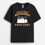 0146ADFR1 present Personnalise T shirt chats papa