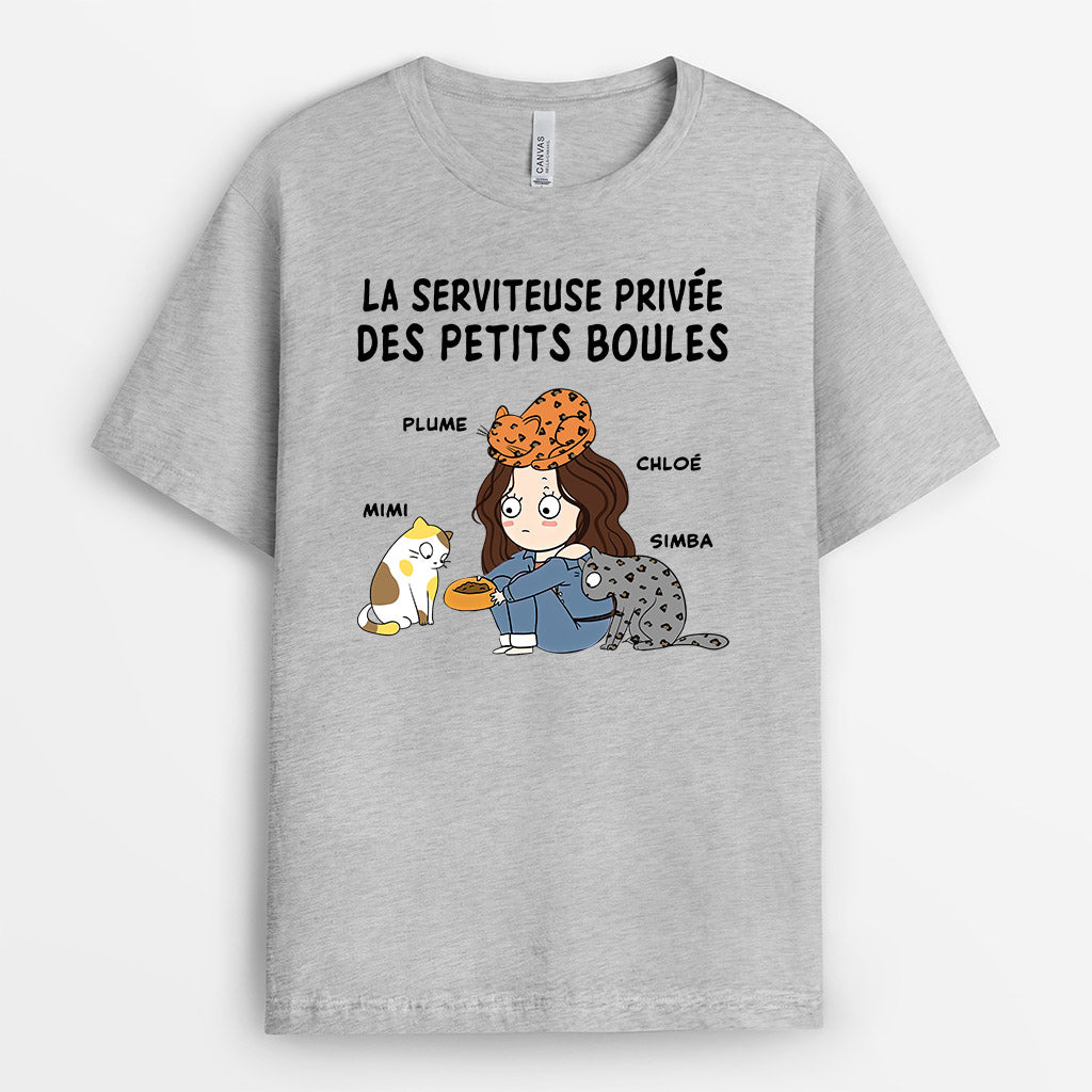 0151AFR2 present Personnalise T shirt chats filles