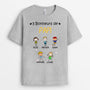 0163AFR2 present Personnalise T shirt enfants papi papa