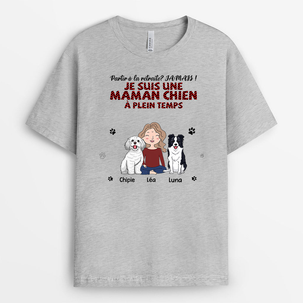 Maman Chien - Cadeau Personnalisé | T-shirt pour Amoureux des chiens
