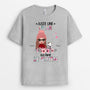 0169AFR2 present Personnalise T shirt chien femme