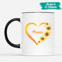0192M107AFR3 cadeau Personalisable tassse coeur maman mamie fleurs
