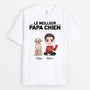 0204A548CFR1 cadeau personnalisable T shirt chiens personnes texte