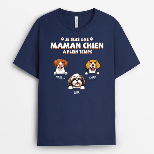 0213A220CFR2 present Personnalise T shirt chien maman