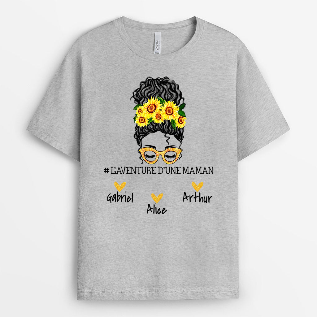 L'aventure d'une Maman Mamie - Cadeau Personnalisé | T-shirt pour Maman/Mamie