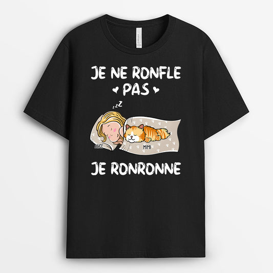 0243A247DFR1 cadeau personnalisable T shirt chats personnes