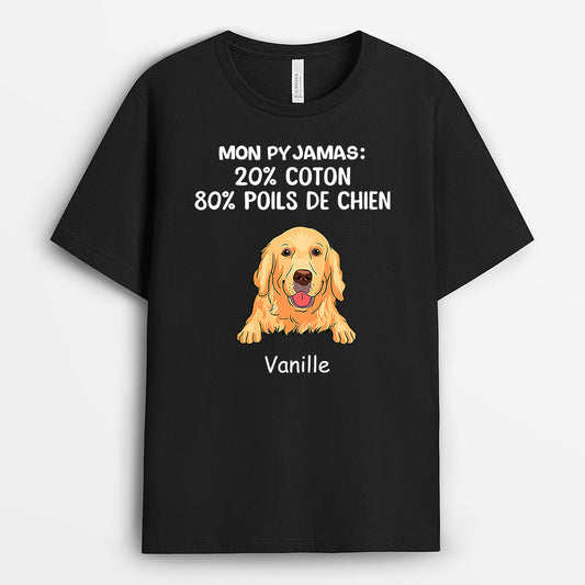 0244A240CFR1 cadeau personnalisable T shirt chiens personnes