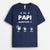 Ce Papi Papa Appartient À - Cadeau Personnalisé | T-shirt pour Papa/Papi